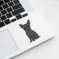 Custom Chihuahua Dog Sticker - Short Haired Black | Personalized with Name