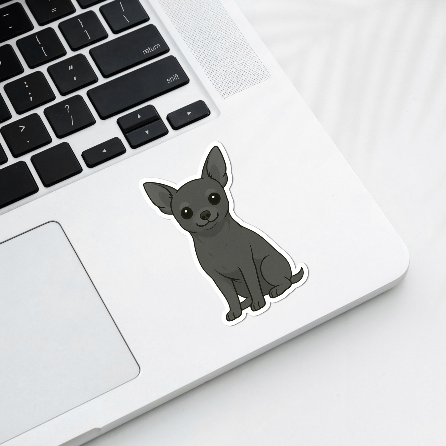 Custom Chihuahua Dog Magnet - Short Haired Black | Personalized with Pet Name
