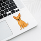 Custom Chihuahua Dog Sticker - Short Haired Fawn | Personalized with Name