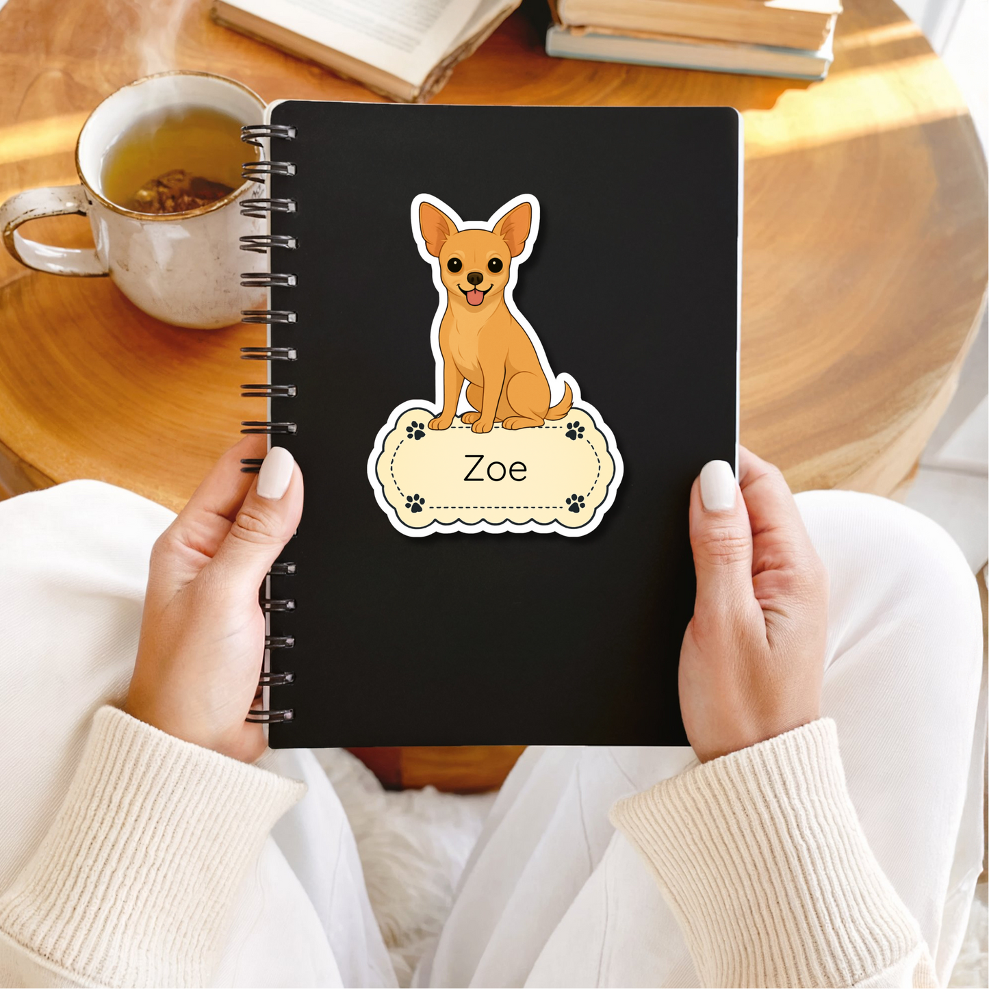 Custom Chihuahua Dog Magnet - Short Haired Fawn | Personalized with Pet Name