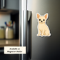 Custom Chihuahua Dog Magnet - Short Haired White | Personalized with Pet Name