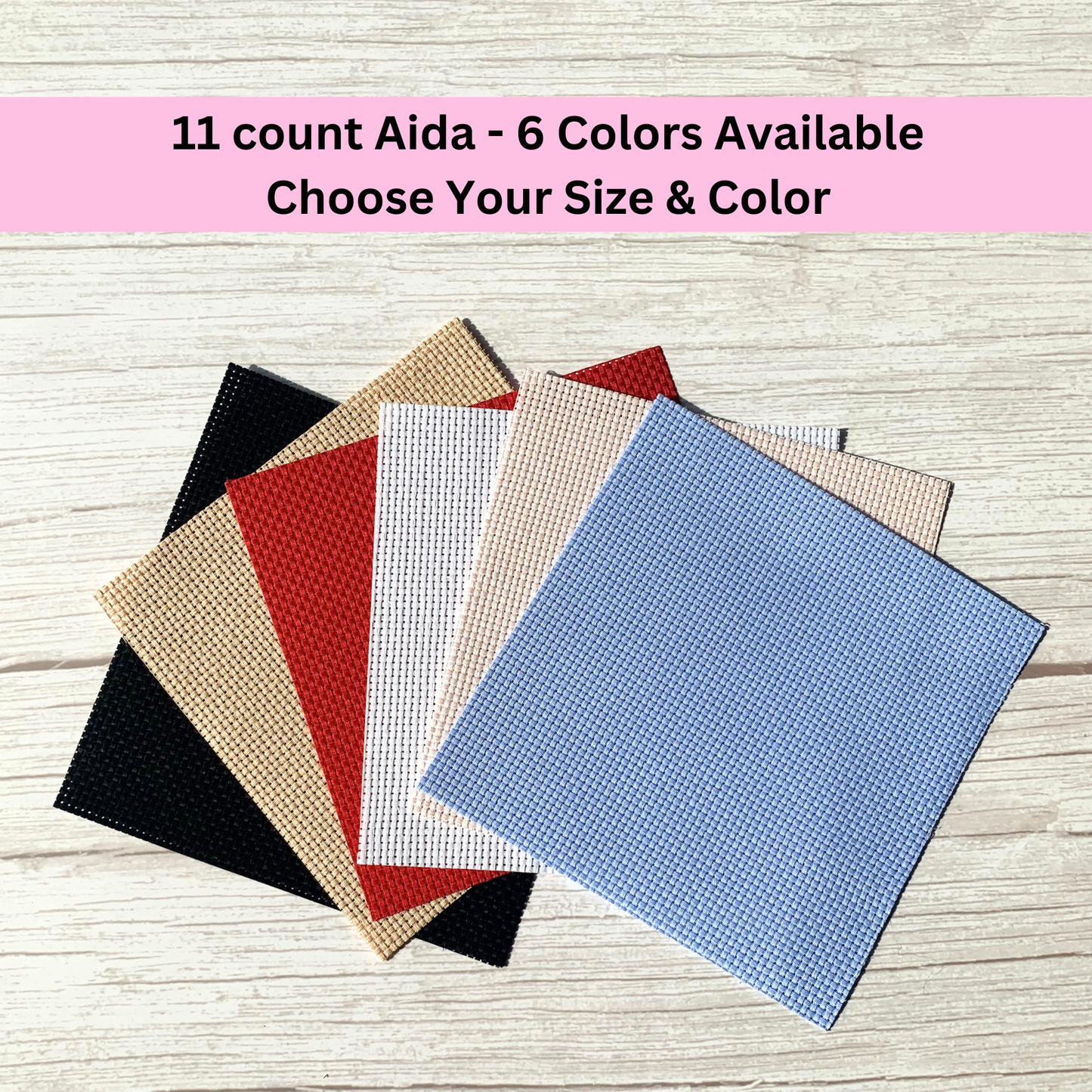 Toile Aida 11 fils : point de croix
