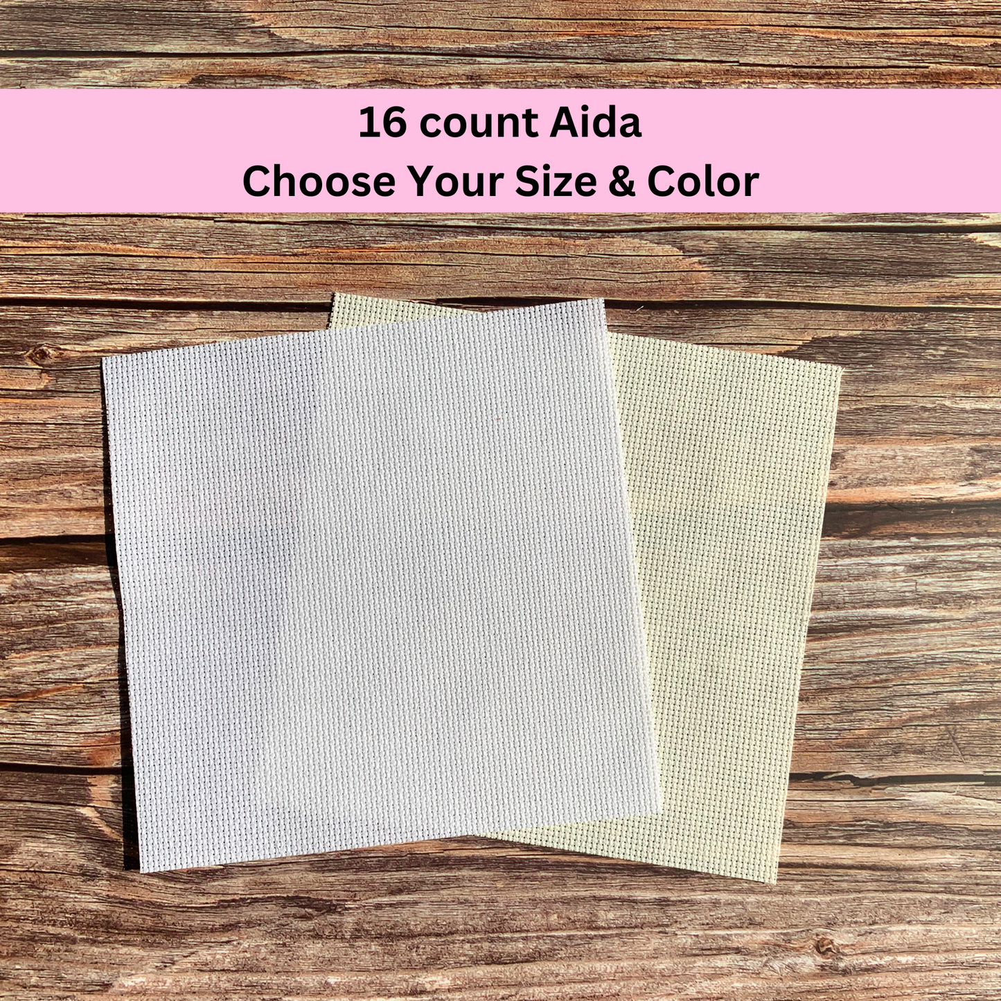 Toile Aida 16 fils pour point de croix - Plusieurs tailles disponibles