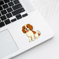 Custom Cockalier Dog Sticker - Blenheim | Personalized with Name