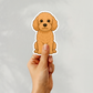 Custom Cockapoo Dog Magnet - Apricot | Personalized with Pet Name