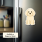 Custom Cockapoo Dog Sticker - Cream | Personalized with Name