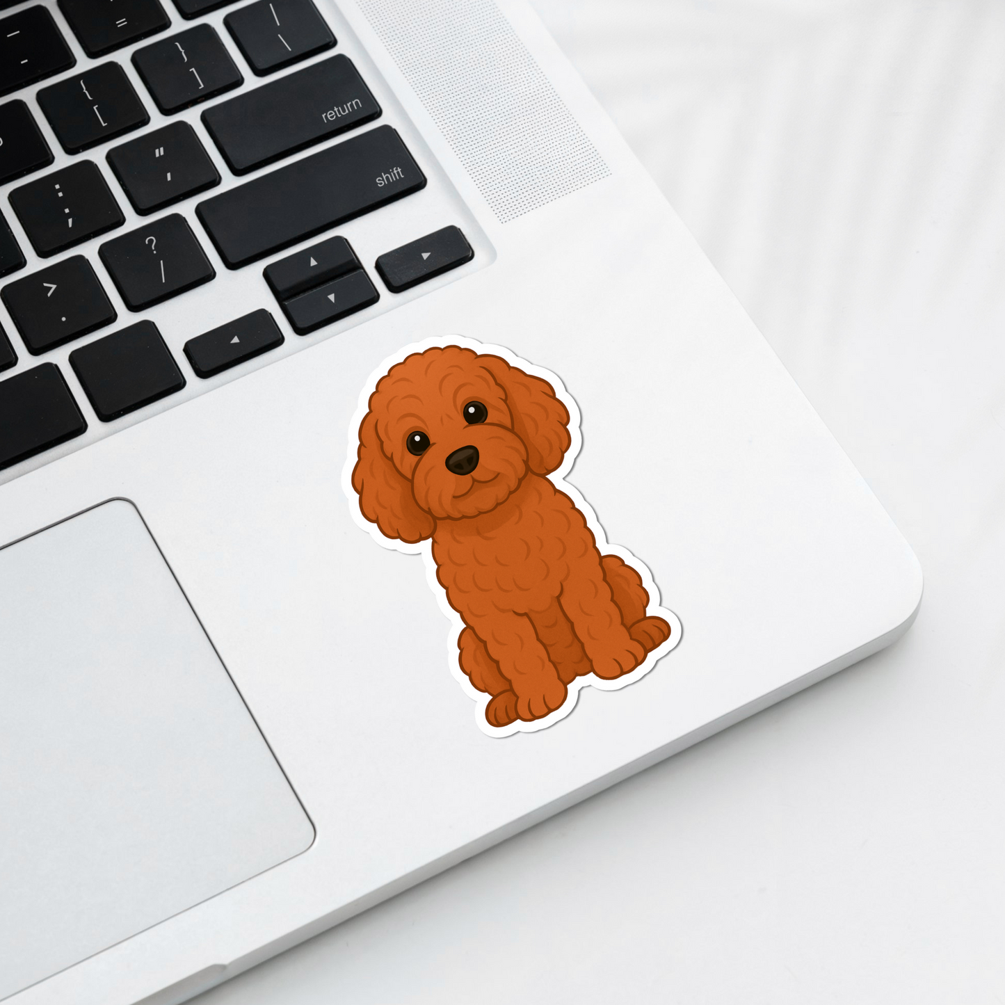 Custom Cockapoo Dog Magnet - Red | Personalized with Pet Name