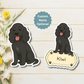 Custom Cocker Spaniel Dog Magnet - Black | Personalized with Pet Name