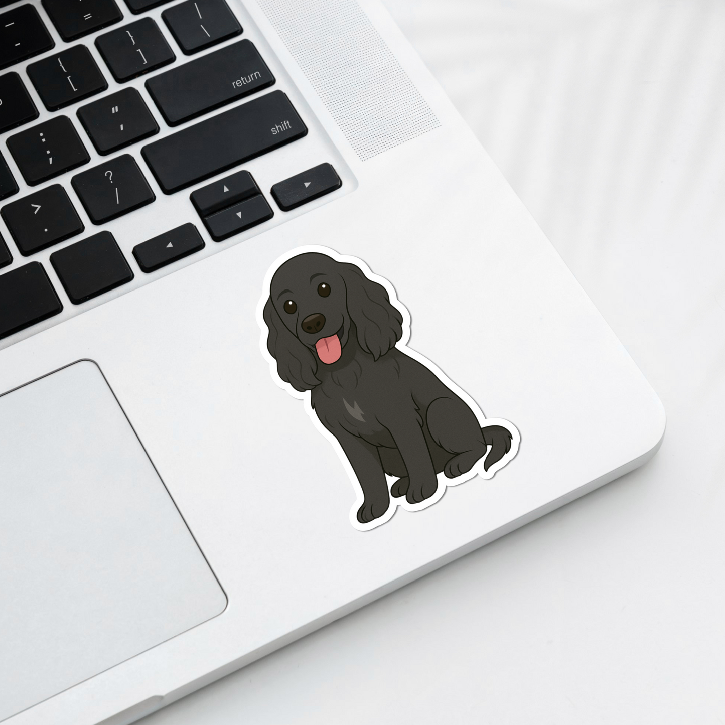 Custom Cocker Spaniel Dog Magnet - Black | Personalized with Pet Name