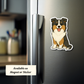 Custom Collie Dog Sticker - Tricolored | Personalized with Name
