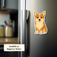 Custom Pembroke Corgi Dog Magnet - Red and White | Personalized with Pet Name