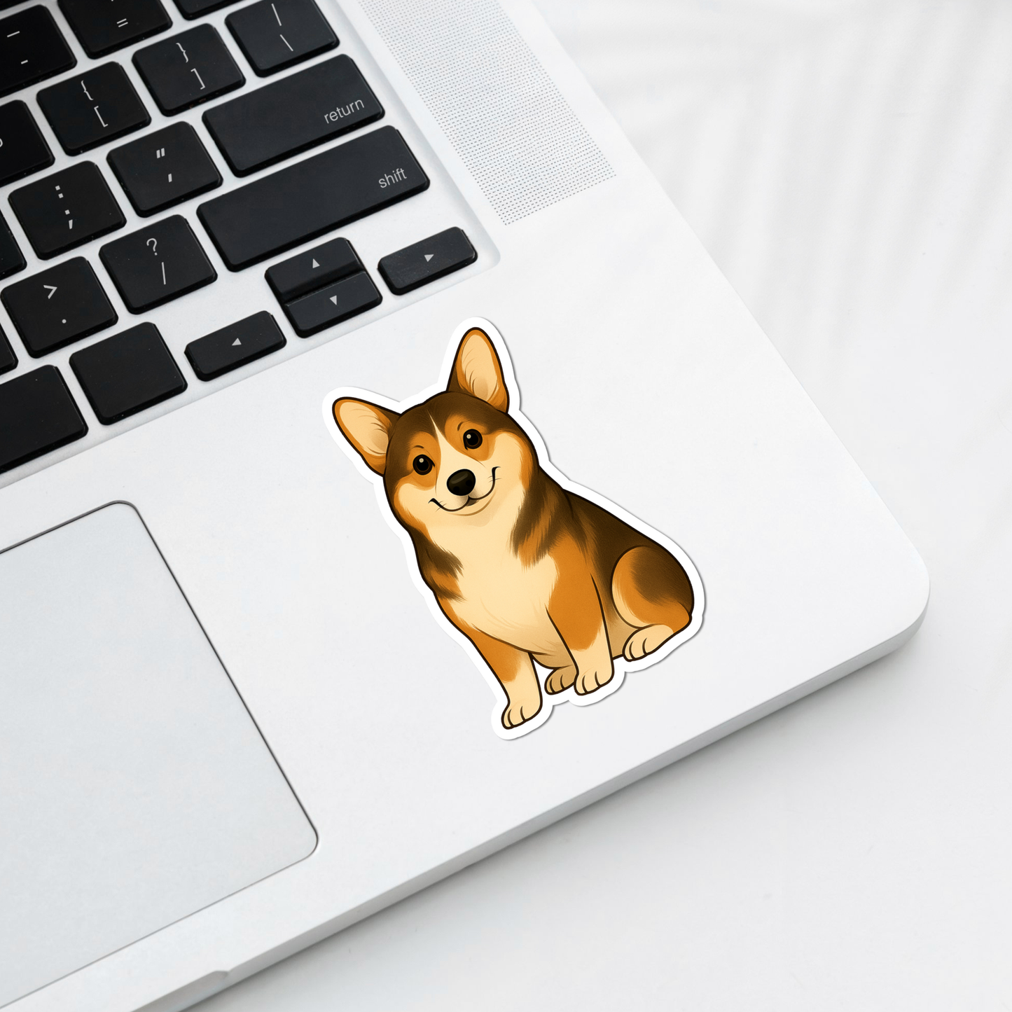 Custom Pembroke Corgi Dog Sticker - Sable and White | Personalized with Name