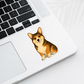 Custom Pembroke Corgi Dog Sticker - Sable and White | Personalized with Name