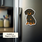 Custom Dachshund Dog Sticker - Black and Tan | Personalized with Name