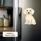 Custom Dachshund Dog Sticker - Cream | Personalized with Name
