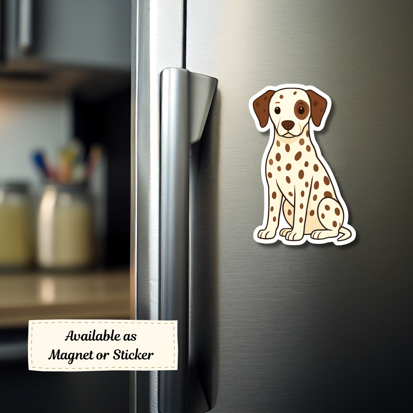 Custom Dalmatian Dog Sticker - Liver Spotted | Personalized with Name