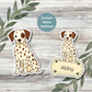 Custom Dalmatian Dog Sticker - Liver Spotted | Personalized with Name