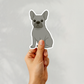 Custom French Bulldog Dog Sticker - Blue | Personalized with Name