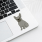 Custom French Bulldog Dog Sticker - Blue | Personalized with Name