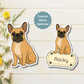 Custom French Bulldog Dog Magnet - Fawn | Personalized with Pet Name
