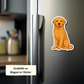 Custom Golden Retriever Dog Sticker - Classic Golden | Personalized with Name