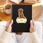 Custom Golden Retriever Dog Sticker - Dark Golden | Personalized with Name