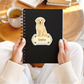 Custom Golden Retriever Dog Sticker - Light Golden | Personalized with Name