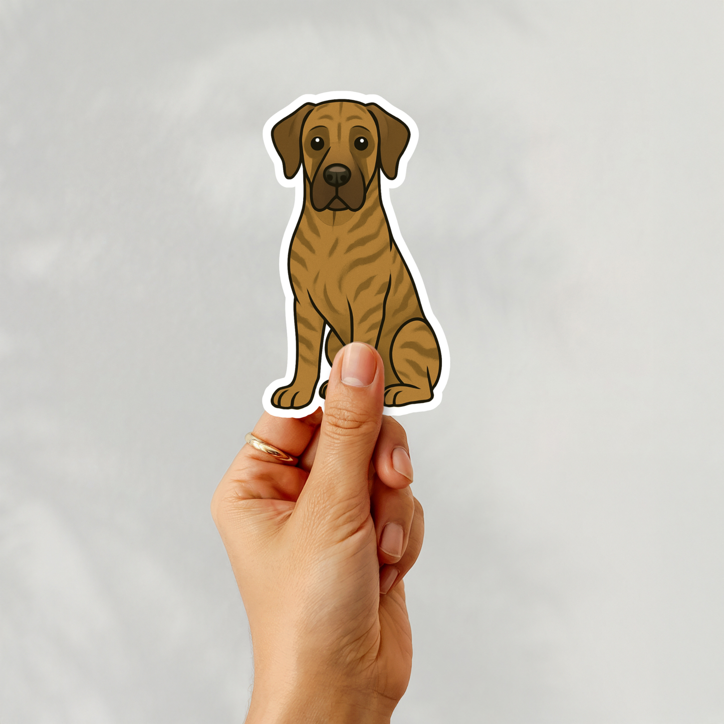 Custom Great Dane Dog Magnet - Brindle | Personalized with Pet Name