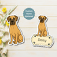 Custom Great Dane Dog Magnet - Fawn | Personalized with Pet Name