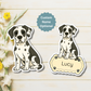 Custom Great Dane Dog Magnet - Harlequin | Personalized with Pet Name