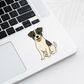 Custom Jack Russell Terrier Dog Sticker - White and Black | Personalized with Name