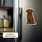 Custom Labrador Retriever Dog Sticker - Chocolate | Personalized with Name