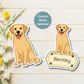 Custom Labrador Retriever Dog Magnet - Yellow | Personalized with Pet Name