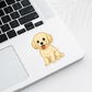 Custom Maltipoo Dog Sticker - Cream | Personalized with Name