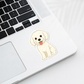 Custom Maltipoo Dog Sticker - White | Personalized with Name