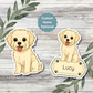 Custom Morkie Dog Sticker - Cream | Personalized with Name