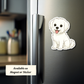 Custom Morkie Dog Sticker - White | Personalized with Name
