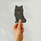 Custom Pomeranian Dog Sticker - Black | Personalized with Name