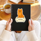 Custom Pomeranian Dog Sticker - Orange | Personalized with Name