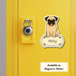 Custom Pug Dog Sticker - Fawn | Personalized with Name