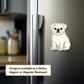 Custom English Bulldog Dog Magnet / Bookmark - White