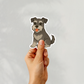 Custom Schnauzer Dog Sticker - Salt and Pepper | Personalized with Name