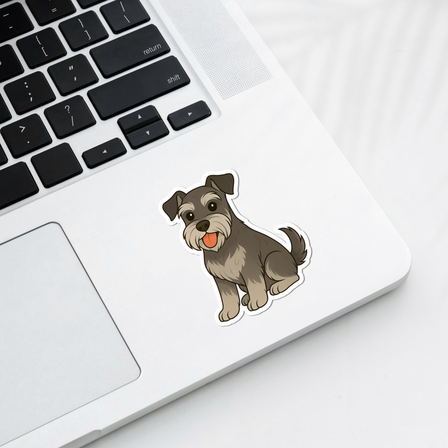Custom Schnauzer Dog Sticker - Salt and Pepper | Personalized with Name