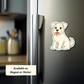 Custom Schnauzer Dog Sticker - White | Personalized with Name