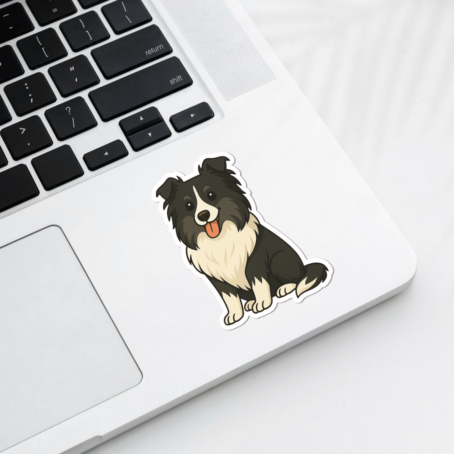 Custom Sheltie Dog Sticker - Black and White | Personalized with Name