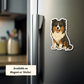 Custom Sheltie Dog Sticker Tri-colored | Personalized with Name