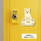 Custom Shiba Inu Dog Sticker - Cream | Personalized with Name