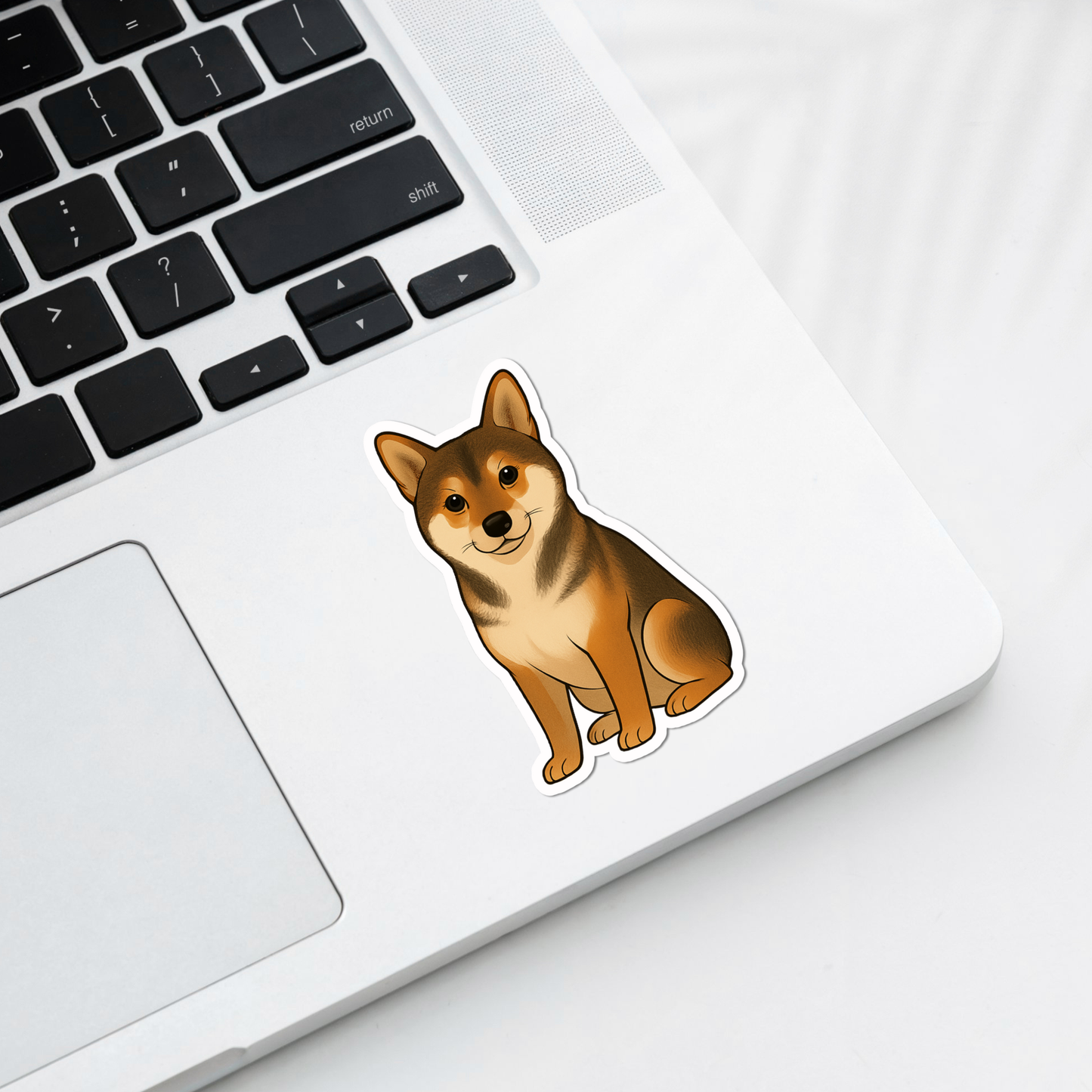 Custom Shiba Inu Dog Sticker - Sesame | Personalized with Name