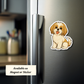 Custom Shih Tzu Dog Sticker - Gold and White | Personalized with Name