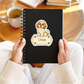 Custom Shih Tzu Dog Sticker - Gold and White | Personalized with Name